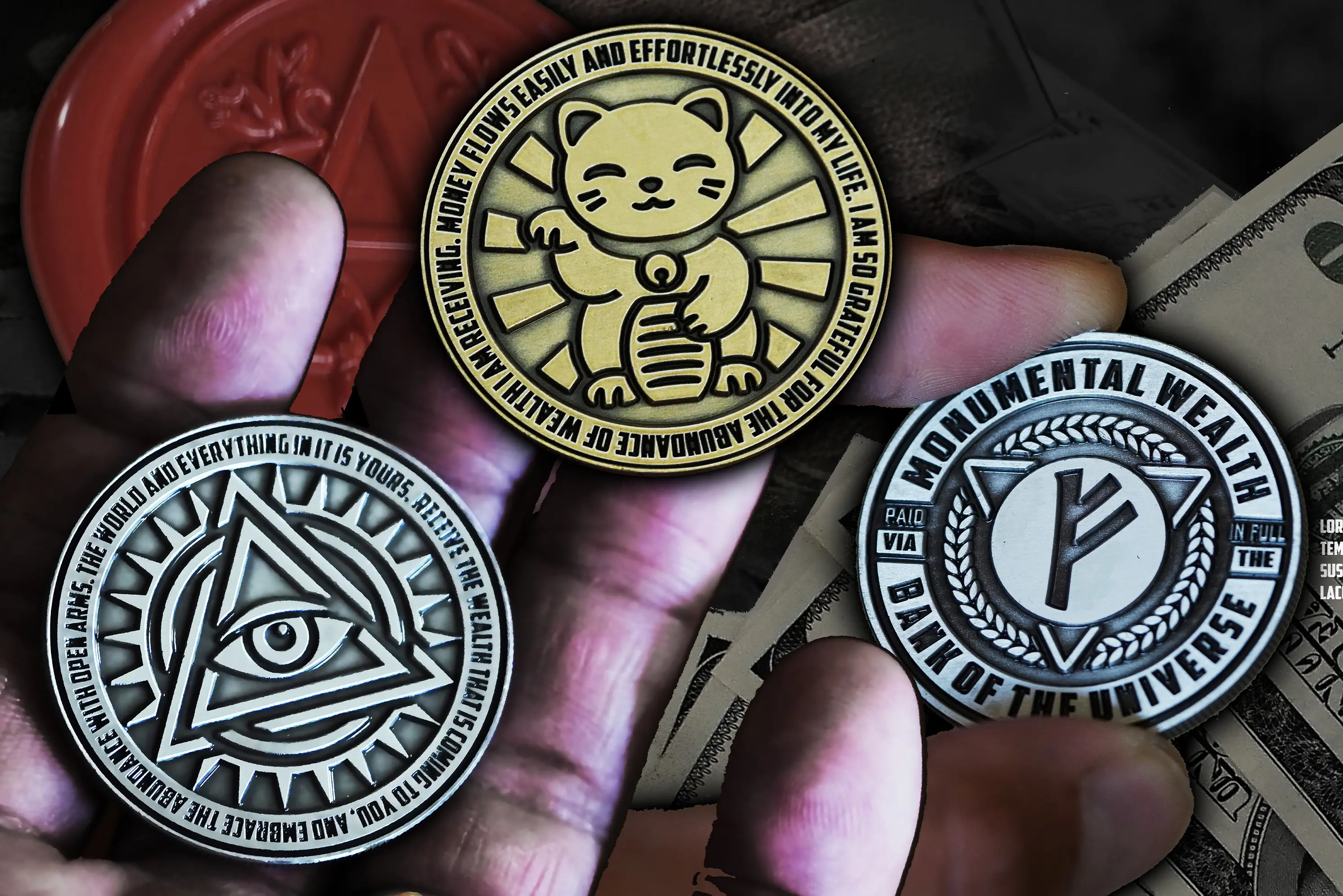 Manifestation Coins Instructions